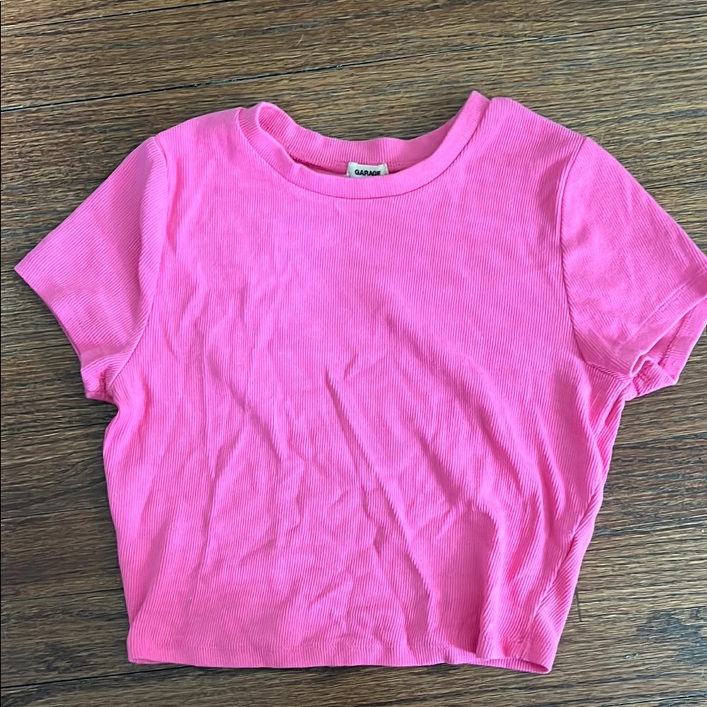Garage Pink Crop Top